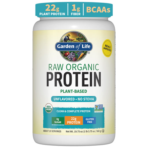 Garden of Life Raw Organic Protein, Unflavored - 560g - Protein at MySupplementShop by Garden of Life
