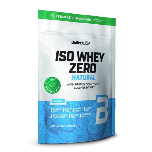 BioTechUSA Iso Whey Zero Natural, Coconut - 1816 grams | High-Quality Protein | MySupplementShop.co.uk