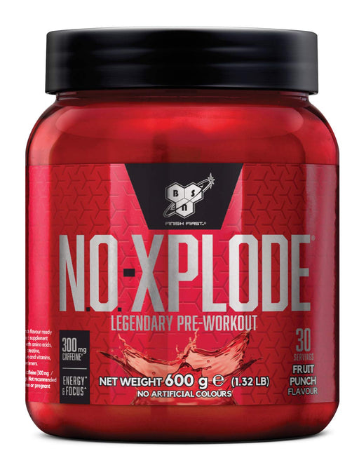 BSN NO Xplode, Fruit Punch - 600 grams | High-Quality Nitric Oxide Boosters | MySupplementShop.co.uk