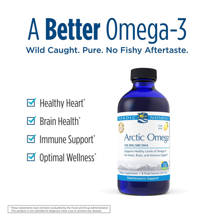 Nordic Naturals Arctic Omega, Lemon - 237 ml. | High-Quality Diet & Nutrition | MySupplementShop.co.uk
