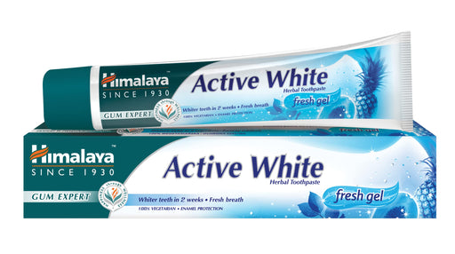 Himalaya Active White Herbal Toothpaste - Fresh Gel - 75 ml. - Sports Supplements at MySupplementShop by Himalaya