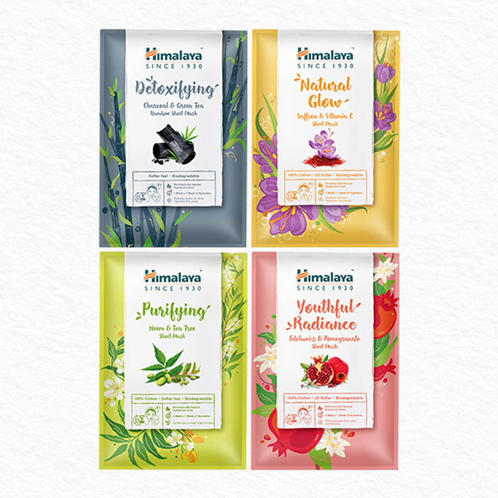 Himalaya Youthful Radiance Edelweiss & Pomegranate Sheet Mask - 30 ml. | High-Quality Health and Wellbeing | MySupplementShop.co.uk
