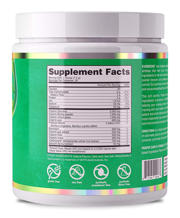 Evogreens Naturals, Chocolate - 336g | High-Quality Combination Multivitamins & Minerals | MySupplementShop.co.uk