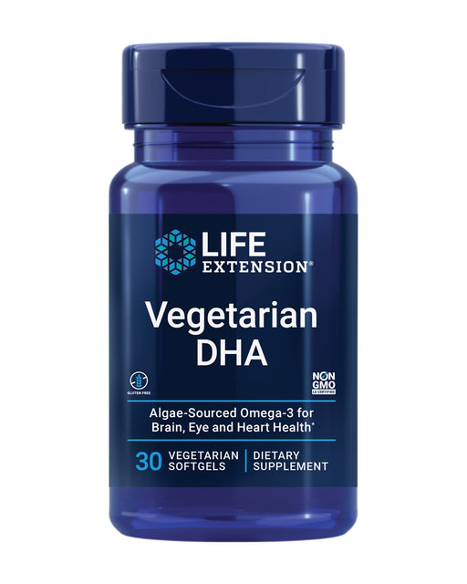 Life Extension Vegetarian DHA - 30 vegetarian softgels | High-Quality Sports Supplements | MySupplementShop.co.uk