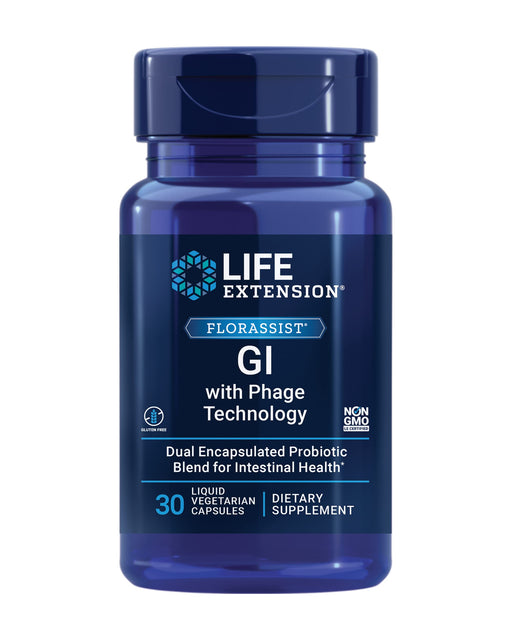 Life Extension Florassist GI with Phage Technology - 30 liquid vcaps - Health and Wellbeing at MySupplementShop by Life Extension