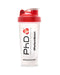 PhD Mixball Shaker, Clear and Red Lid - 600 ml. | High-Quality Accessories | MySupplementShop.co.uk