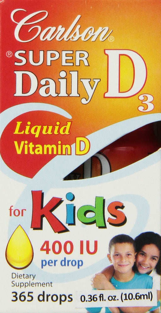 Carlson Labs Kid&#039;s Super Daily D3, 400 IU - 10 ml. - Vitamins &amp; Minerals at MySupplementShop by Carlson Labs