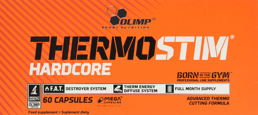 Olimp Nutrition Thermo Stim Hardcore - 60 caps | High-Quality Slimming and Weight Management | MySupplementShop.co.uk