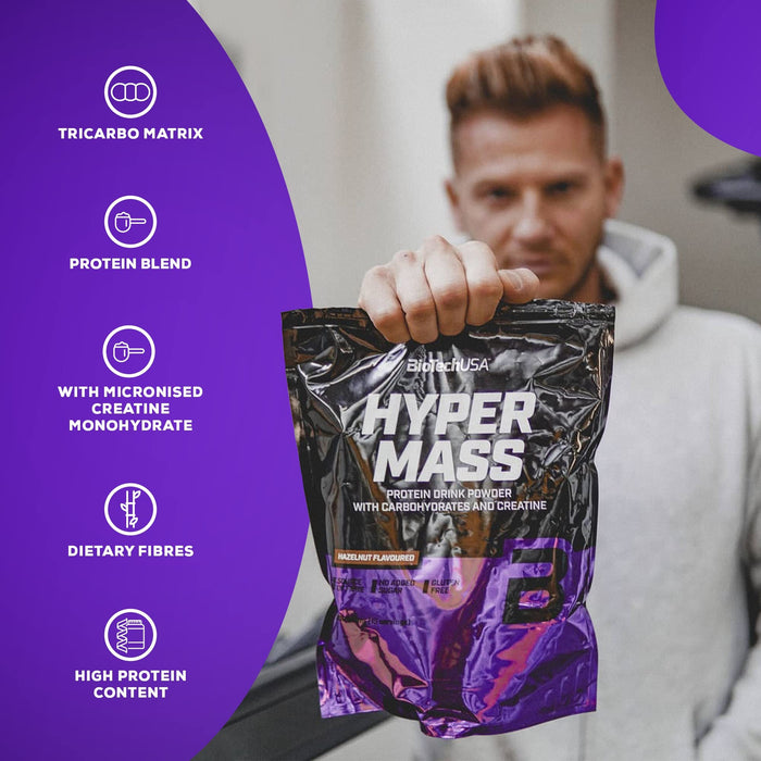 BioTechUSA Hyper Mass, Chocolate - 1000 grams - Weight Gainers &amp; Carbs at MySupplementShop by BioTechUSA