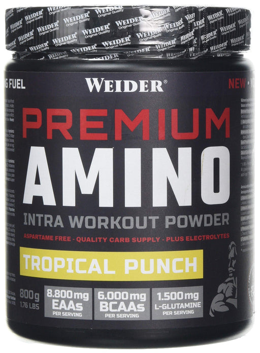 Weider Premium Amino, Tropical Punch - 800 grams | High-Quality Amino Acids and BCAAs | MySupplementShop.co.uk