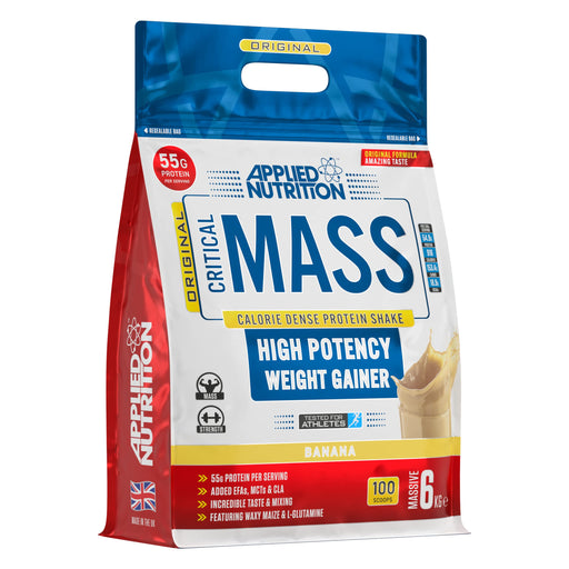 Applied Nutrition Critical Mass - Original, Banana - 6000 grams - Weight Gainers & Carbs at MySupplementShop by Applied Nutrition