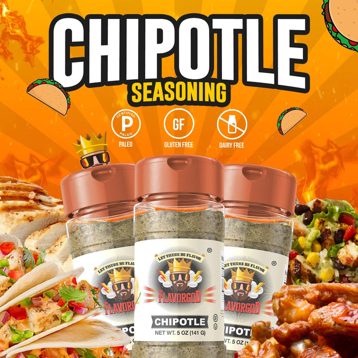 FlavorGod Chipotle Seasoning - 141g | High-Quality Health Foods | MySupplementShop.co.uk