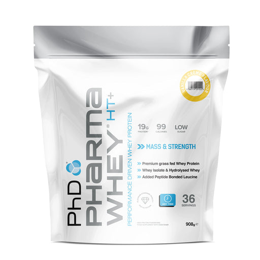 PhD Pharma Whey HT+, Vanilla Creme - 908 grams | High-Quality Protein | MySupplementShop.co.uk