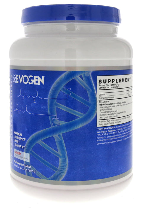 Evogen GlycoJect, Cherry - 1000 grams | High-Quality Pre & Post Workout | MySupplementShop.co.uk