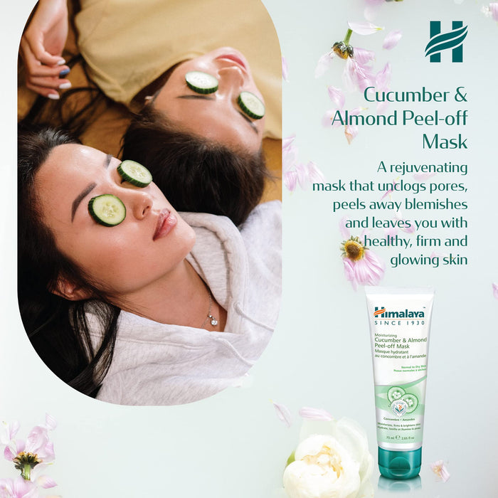 Himalaya Moisturizing Cucumber & Almond Peel-off Mask - 75 ml. | High-Quality Sports Supplements | MySupplementShop.co.uk