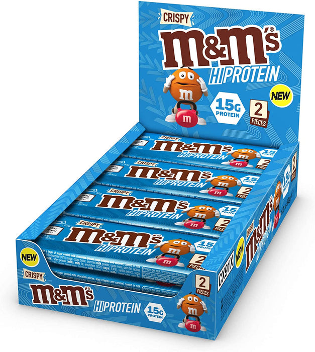 M&M's Hi-Protein Bar 12 x 51g | High-Quality Protein Bars | MySupplementShop.co.uk