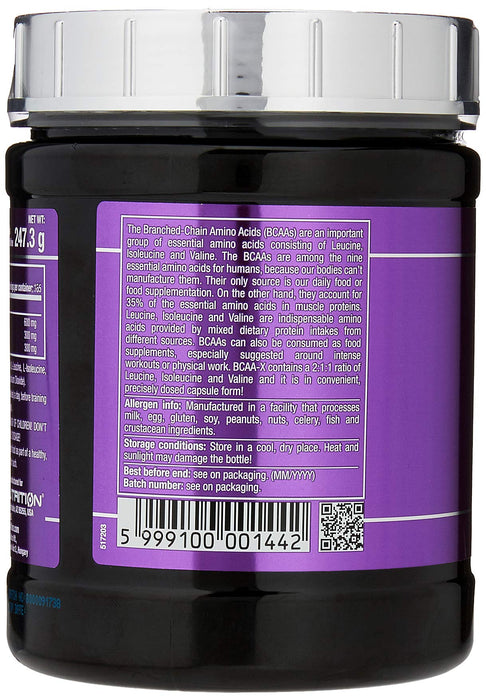 SciTec BCAA-X - 330 caps | High-Quality Amino Acids and BCAAs | MySupplementShop.co.uk