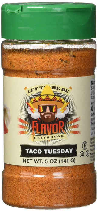 FlavorGod Taco Tuesday Seasoning - 141g | High-Quality Supplements | MySupplementShop.co.uk