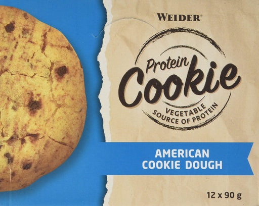 Weider Protein Cookie, All American Dough - 12 x 90g | High-Quality Health Foods | MySupplementShop.co.uk