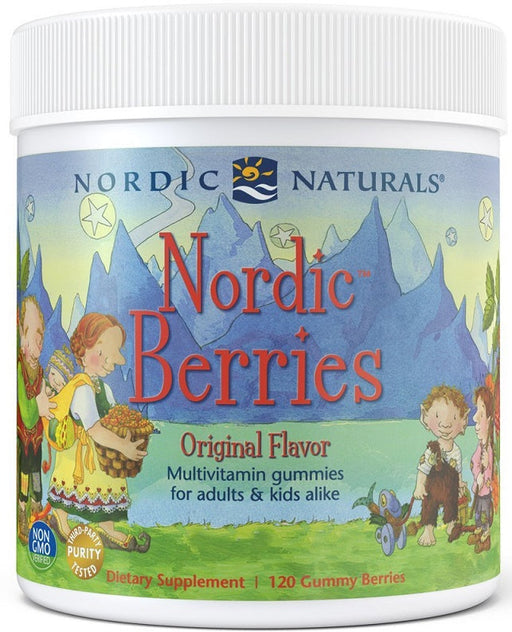 Nordic Berries Multivitamin, Cherry Berry - 120 gummy berries | High-Quality Vitamins & Minerals | MySupplementShop.co.uk