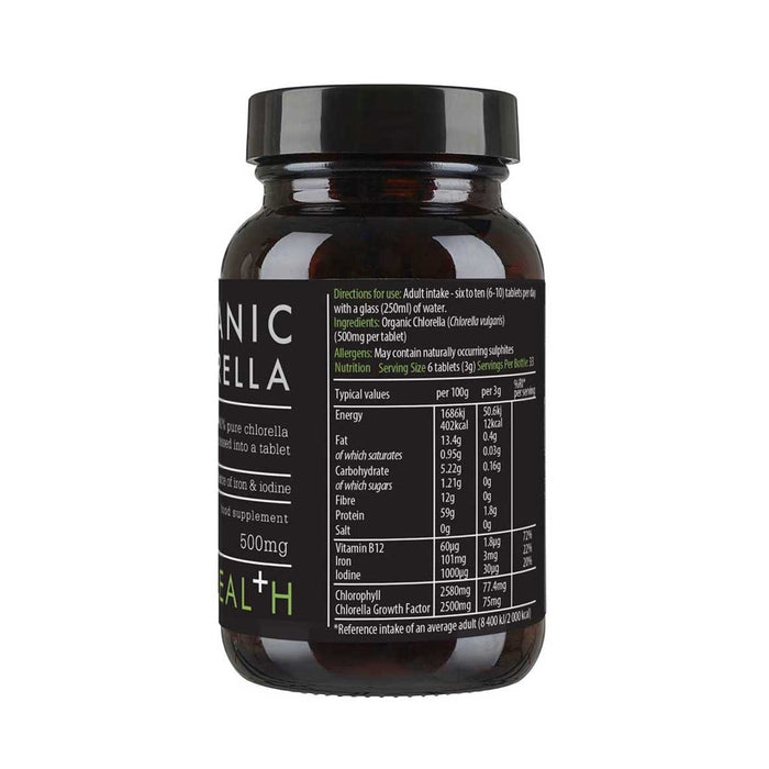 Kiki Health Organic Chlorella Tablets 200 Tablets | High-Quality Vitamins & Supplements | MySupplementShop.co.uk