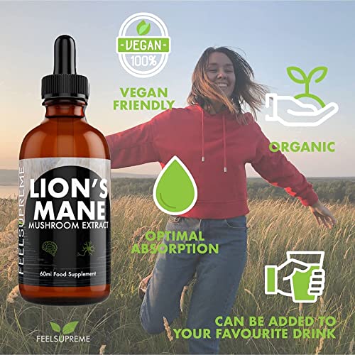 Feel Supreme Lions Mane Extract 60ml - Health Foods at MySupplementShop by Feel Supreme