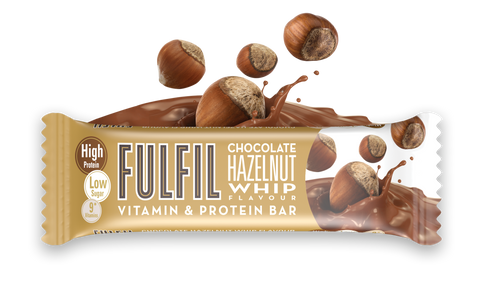 Fulfil Vitamin & Protein Bar 15 x 55g - Hazelnut Whip - Sports Nutrition at MySupplementShop by Fulfil Nutrition