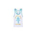 Golds Gym Muscle Joe Contrast Stringer - White/Turquoise - Small - Stringer at MySupplementShop by Gold's Gym