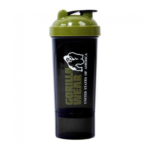 Gorilla Wear Shaker Compact - Black/Army Green - 500ml - Shaker at MySupplementShop by Gorilla Wear
