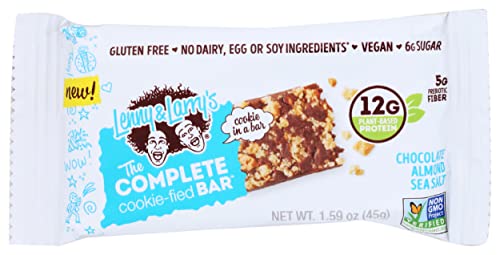 Lenny & Larrys Complete Cookie-fied Bar 9x45g Chocolate Almond Sea Salt - Default Title - Sports Nutrition at MySupplementShop by Lenny & Larry's