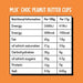 LoveRaw M:lk® Choc Peanut Butter Cups 18x34g Milk Chocolate - Health Foods at MySupplementShop by LoveRaw