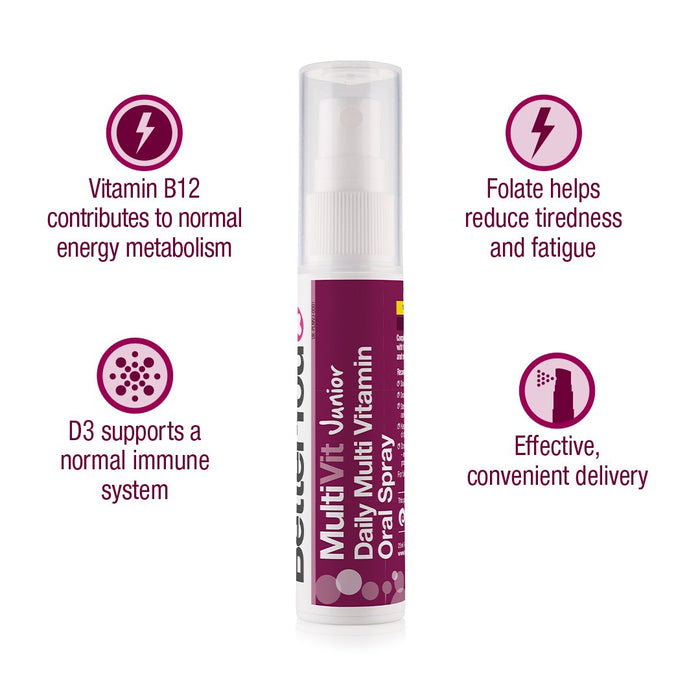 BetterYou MultiVitamin Junior Oral Spray 25ml | High-Quality Vitamins & Supplements | MySupplementShop.co.uk