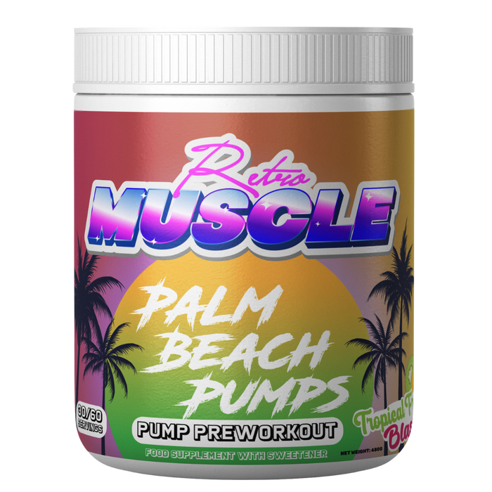 Retro Muscle Palm Beach Pumps 480g | High-Quality Health & Nutrition | MySupplementShop.co.uk