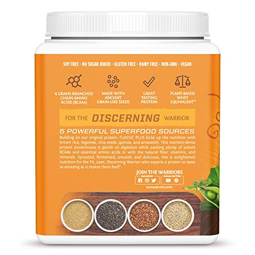 Sunwarrior Classic Plus - Vanilla 375g - Sports Nutrition at MySupplementShop by Sunwarrior