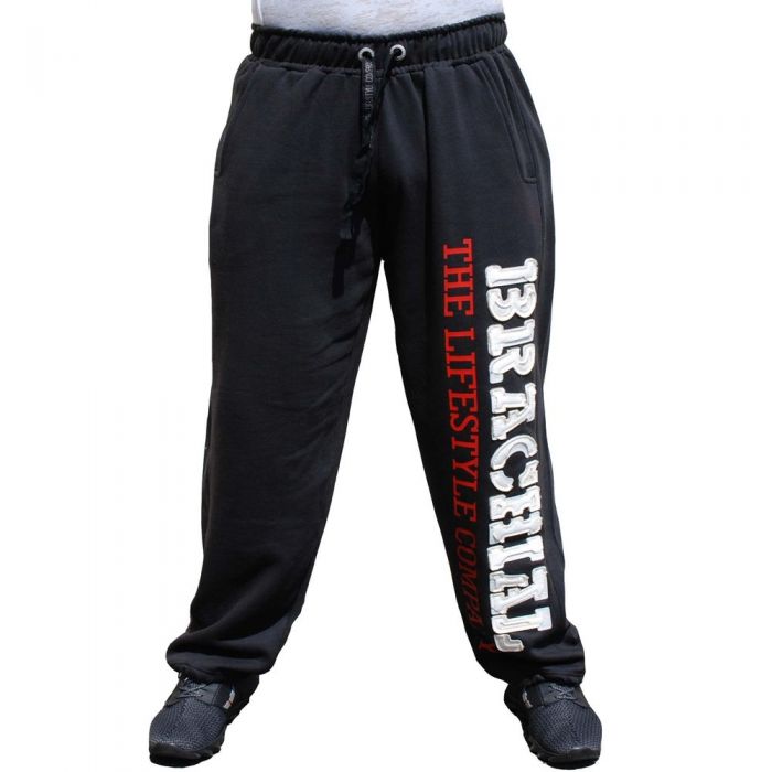 Brachial Tracksuit Trousers Gym - Black/White