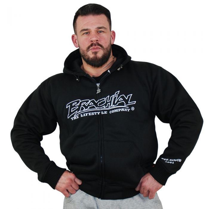 Brachial Zip Hoodie Gain - Black