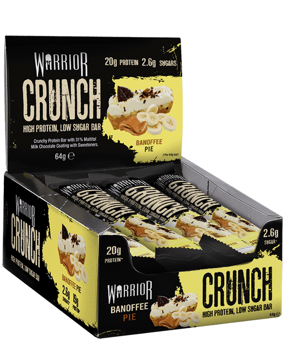 Warrior CRUNCH High Protein Bars 12 x 64g | High-Quality Nutrition Bars | MySupplementShop.co.uk