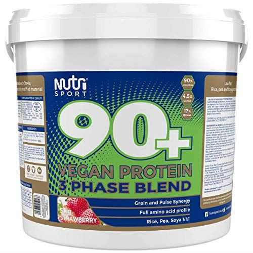 Nutrisport 90+ Vegan Protein 5kg Vanilla - Sports Nutrition at MySupplementShop by Nutrisport