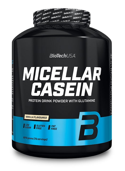 BioTechUSA Micellar Casein, Strawberry - 2270 grams | High-Quality Protein | MySupplementShop.co.uk