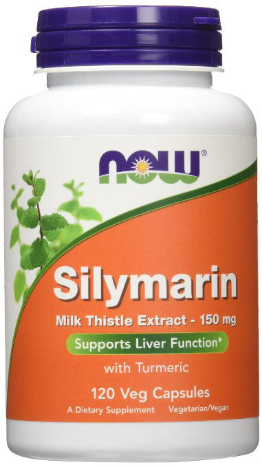 NOW Foods Milk Thistle Extract with Turmeric, 150mg - 120 vcaps - Health and Wellbeing at MySupplementShop by NOW Foods