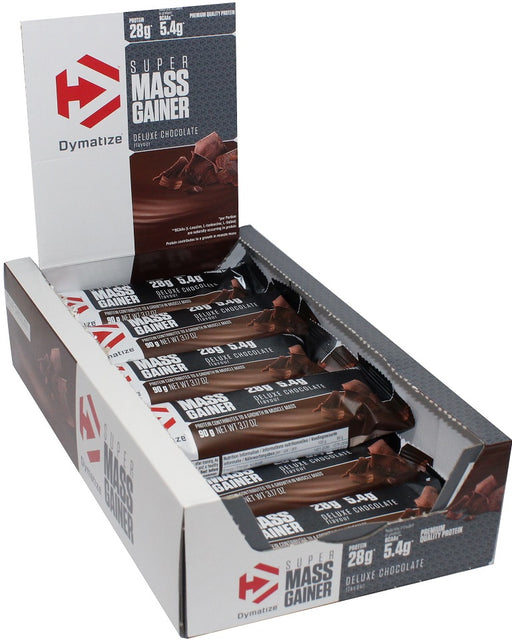 Dymatize Super Mass Gainer Bar, Deluxe Chocolate - 10 bars | High-Quality Protein Bars | MySupplementShop.co.uk