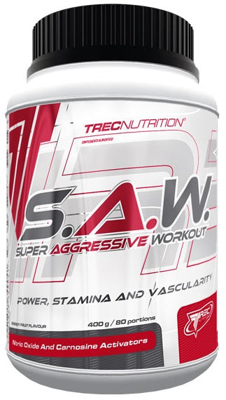 Trec Nutrition S.A.W. Powder, Cherry Grapefruit - 400 grams | High-Quality Nitric Oxide Boosters | MySupplementShop.co.uk