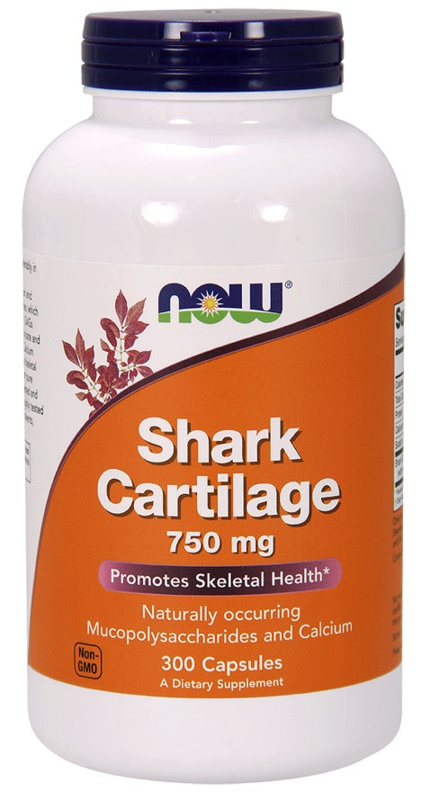 NOW Foods Shark Cartilage, 750mg - 300 caps | High-Quality Joint Support | MySupplementShop.co.uk