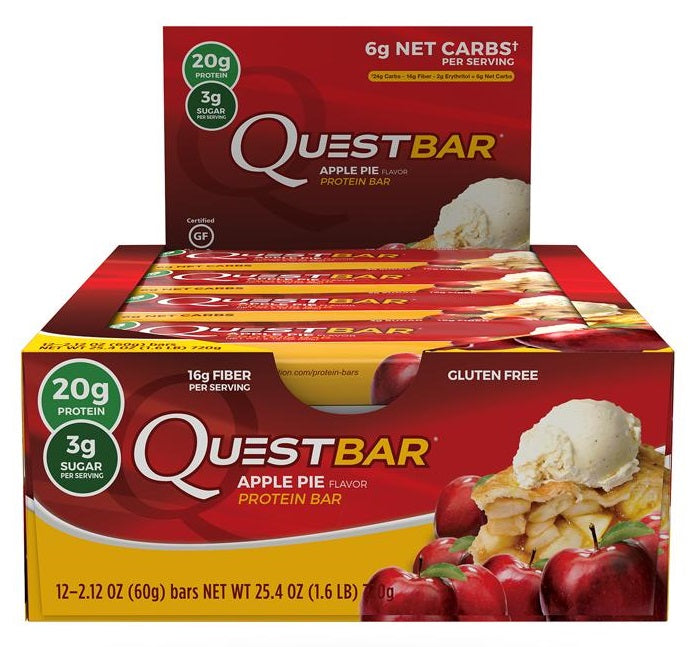 Quest Bar, Apple Pie - 12 bars | High-Quality Protein Bars | MySupplementShop.co.uk
