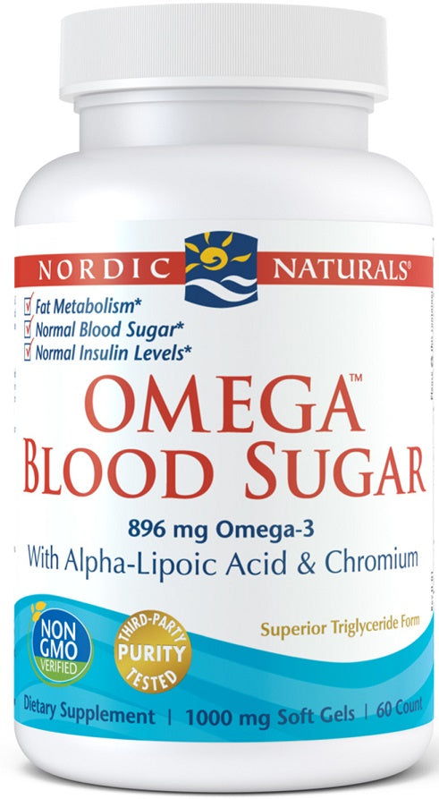 Nordic Naturals Omega Blood Sugar, 896mg - 60 softgels | High-Quality Omegas, EFAs, CLA, Oils | MySupplementShop.co.uk