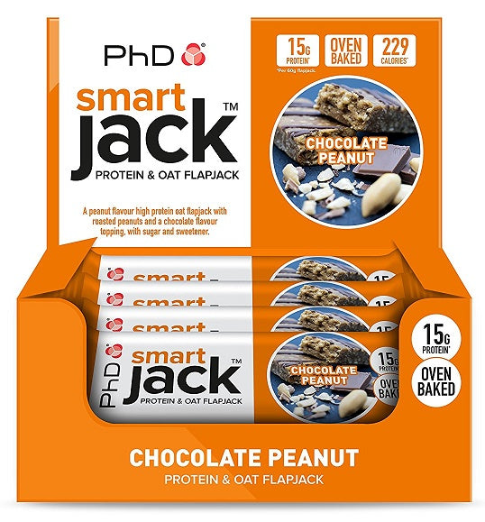 PhD Smart Jack, Chocolate Peanut - 12 bars | High-Quality Health Foods | MySupplementShop.co.uk
