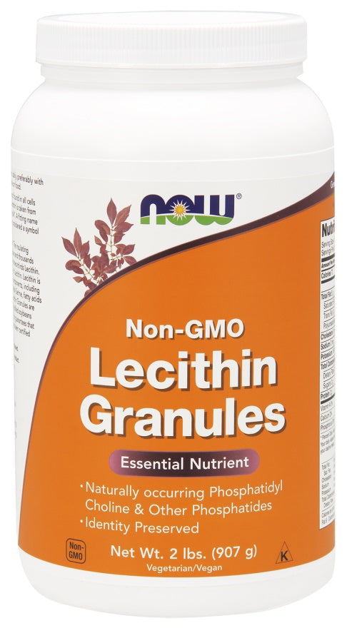 NOW Foods Lecithin Granules Non-GMO - 907g | High-Quality Lecithin | MySupplementShop.co.uk