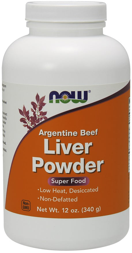 NOW Foods Liver Powder, Argentine Beef - 340g | High-Quality Liver Support | MySupplementShop.co.uk