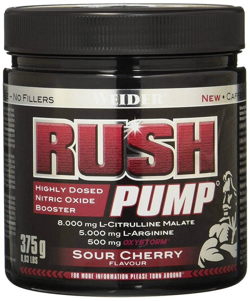 Weider Rush Pump, Sour Cherry - 375 grams - Nitric Oxide Boosters at MySupplementShop by Weider