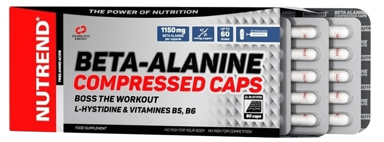 Nutrend Beta-Alanine Compressed Caps - 90 caps - Amino Acids and BCAAs at MySupplementShop by Nutrend